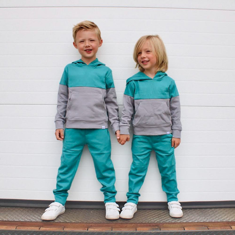 Elevated Joggers - Teal - Posh Kiddos