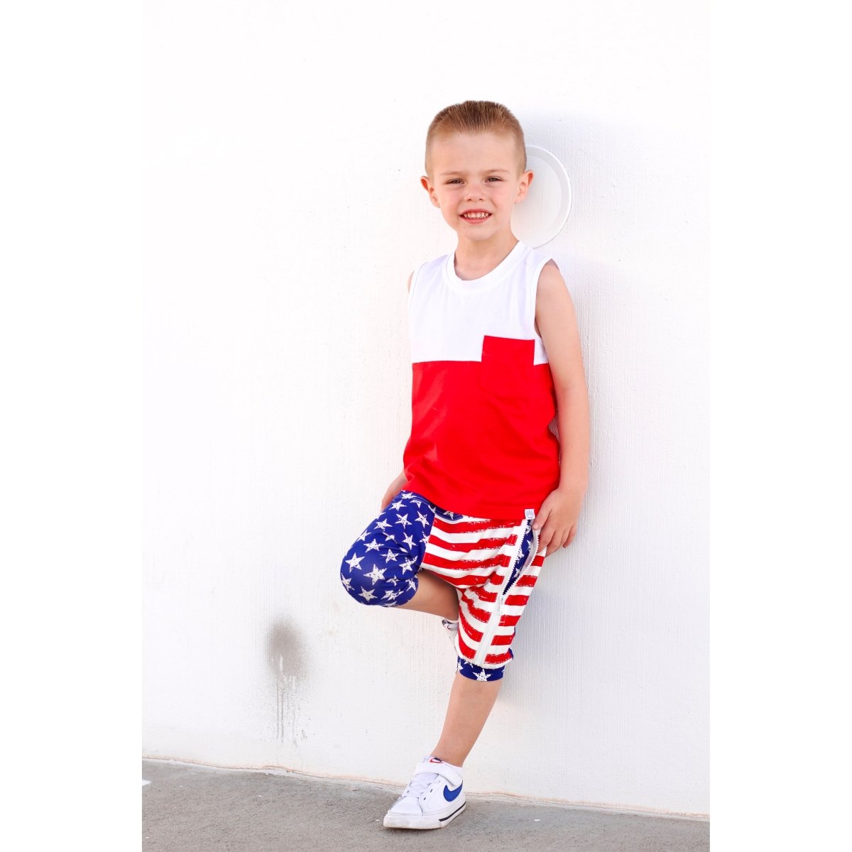 Color Block Tank- Red – Posh Kiddos