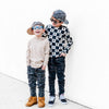 Denim Biker Jeans - Acid Wash - Posh Kiddos