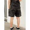 Summer Leisure Shorts- Black Acid Wash - Posh Kiddos