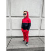 Elevated Hoodie - Red Colorblock - Posh Kiddos