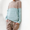 Elevated Hoodie - Taupe Colorblock - Posh Kiddos