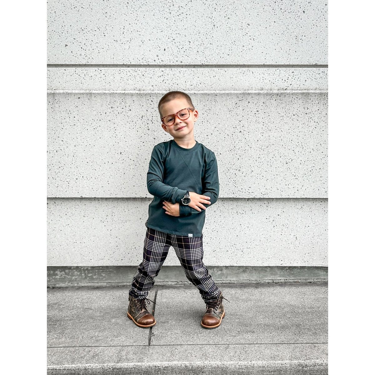 Comfort Chinos - Fall Plaid - Posh Kiddos