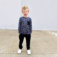 Lounge Bamboo Shirt - Bats - Posh Kiddos