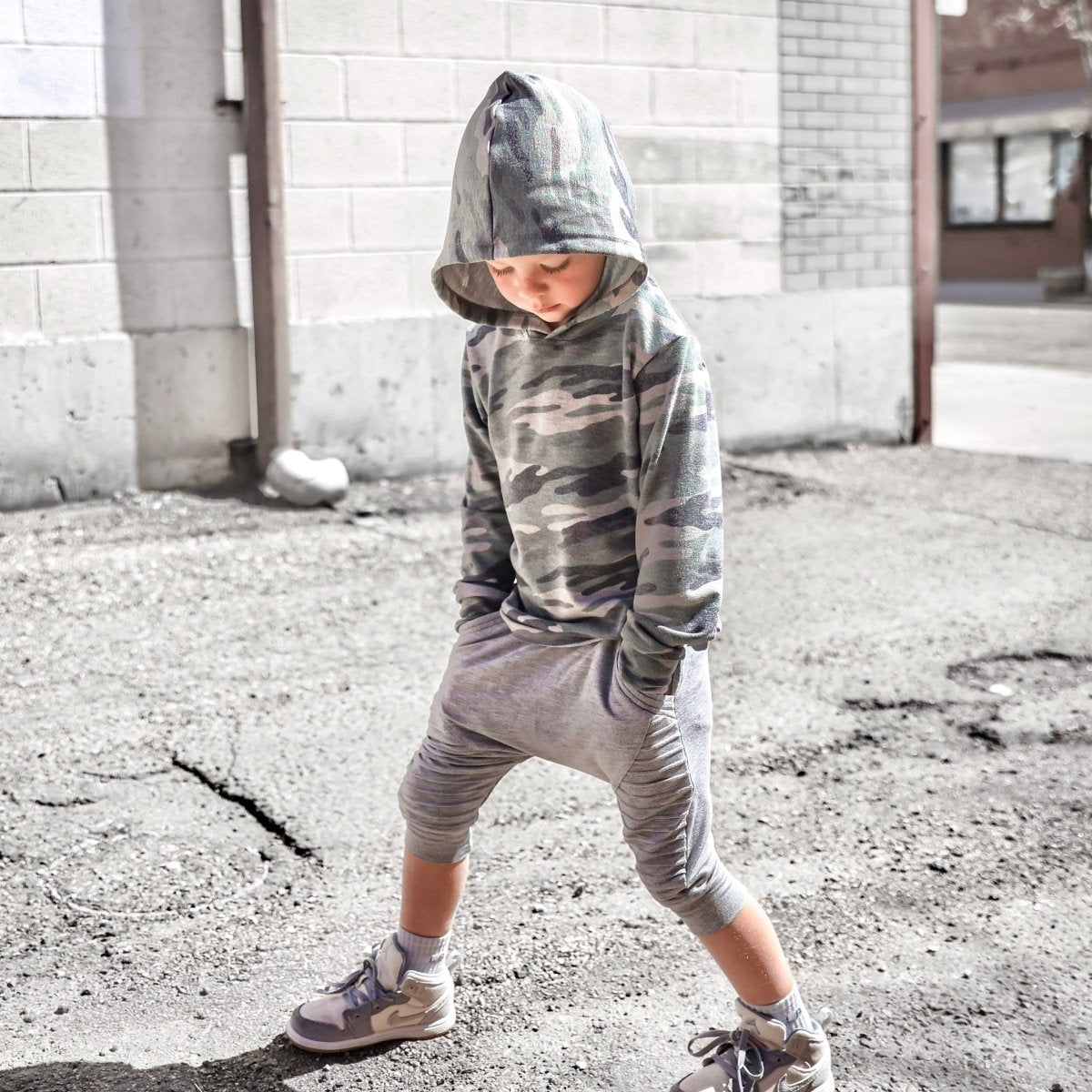 Biker Shorts- Heather Gray – Posh Kiddos