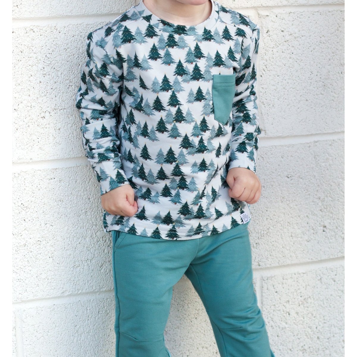 Lounge Bamboo Shirt - Trees - Posh Kiddos