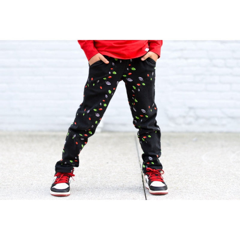 Comfort Chinos - Holiday Lights - Posh Kiddos