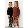 Comfort Chinos - Neutral Checks - Posh Kiddos