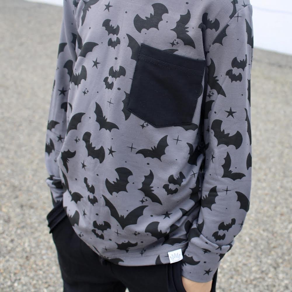 Lounge Bamboo Shirt - Bats - Posh Kiddos