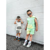 Summer Leisure Shorts - Colorblock Gray - Posh Kiddos