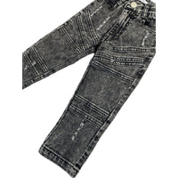 Denim Biker Jeans - Acid Wash - Posh Kiddos