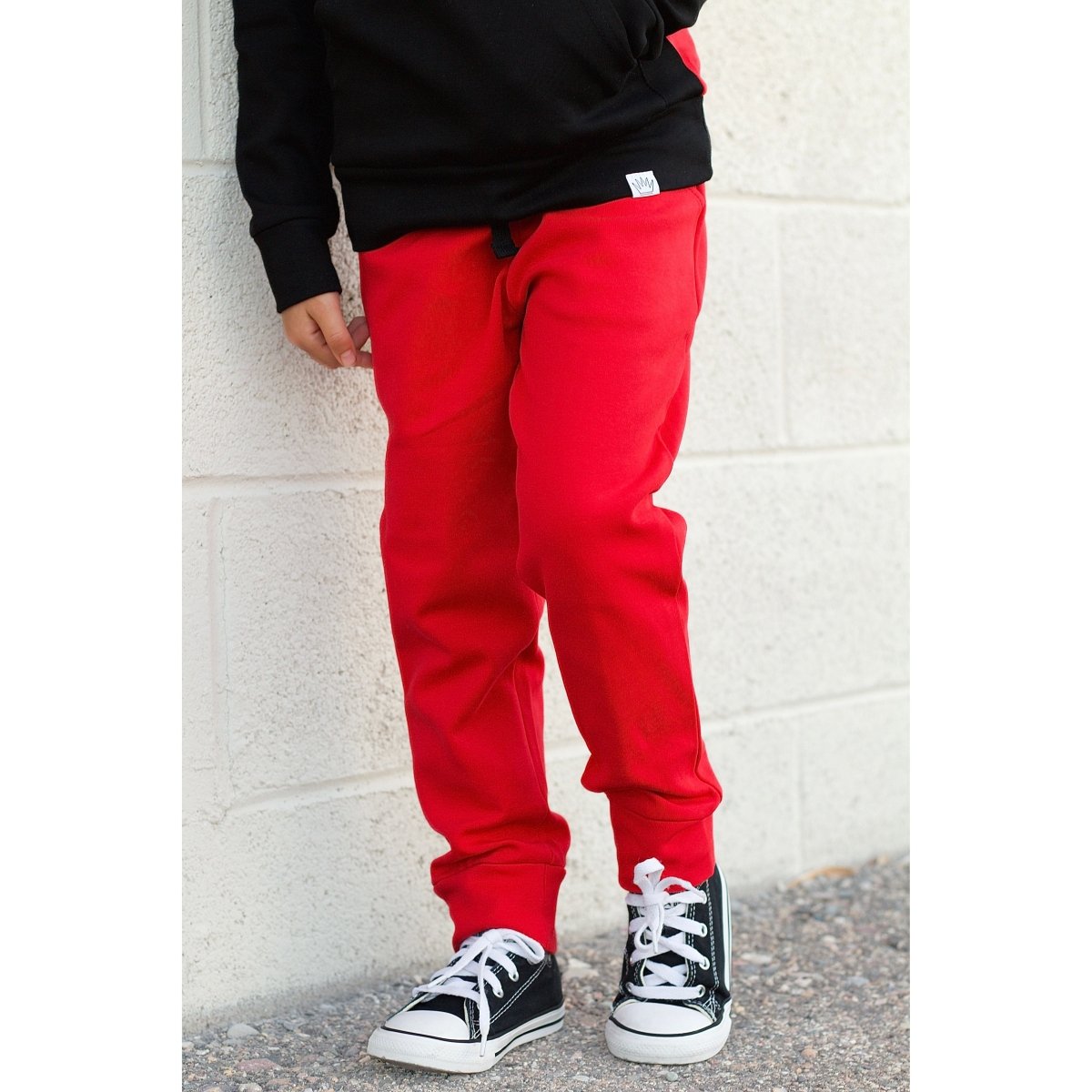 Elevated Joggers - Red - Posh Kiddos