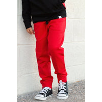 Elevated Joggers - Red - Posh Kiddos