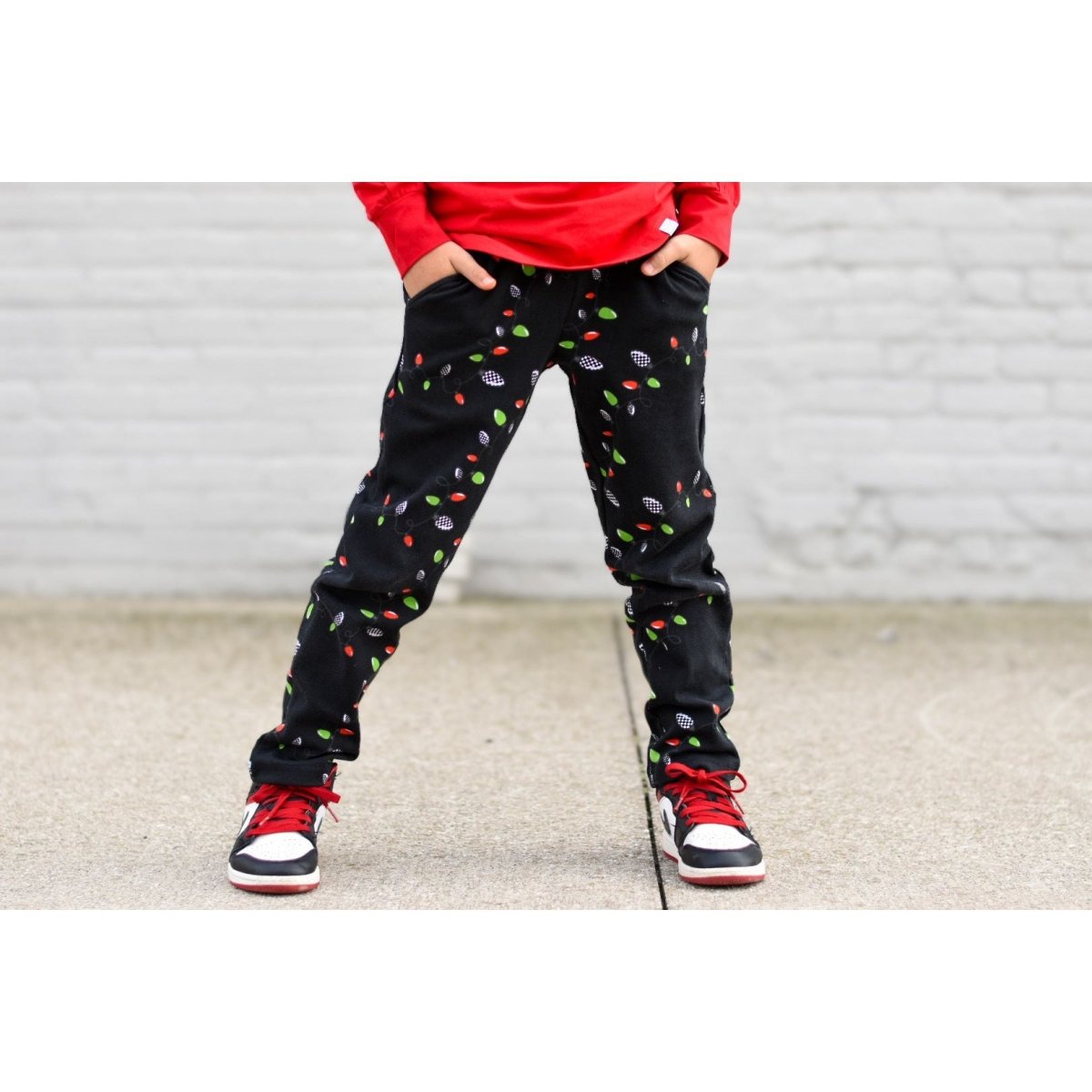 Comfort Chinos - Holiday Lights - Posh Kiddos