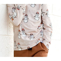 Lounge Bamboo Shirt - Snowman - Posh Kiddos