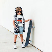 Sleeveless Hoodie- Checker - Posh Kiddos