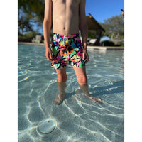 Swim Trunks- Neon Beach - Posh Kiddos