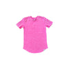 Short Sleeve Biker Shirt- Pink Acid Wash - Posh Kiddos