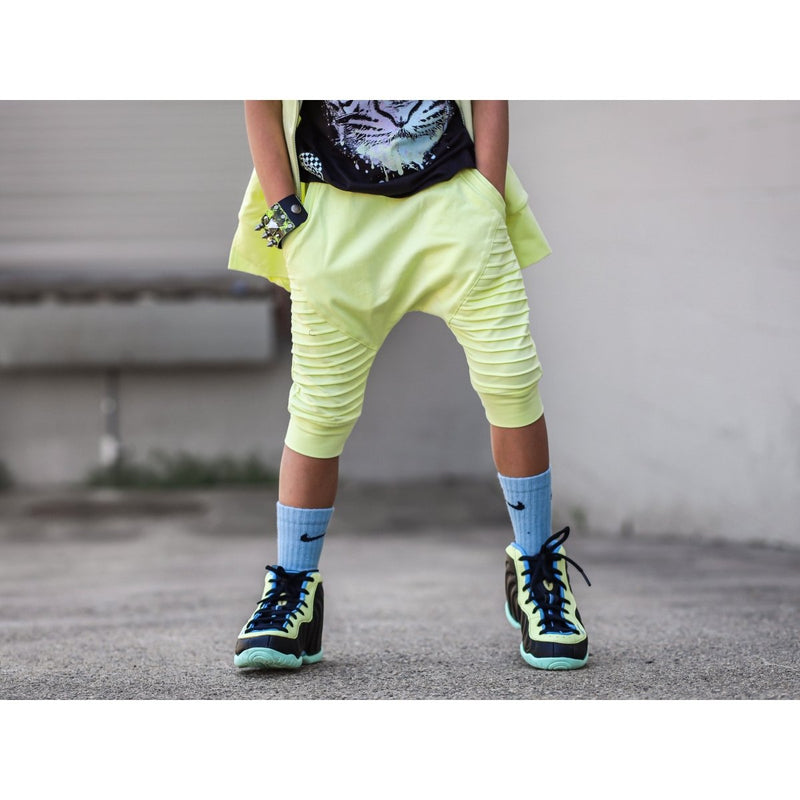 Biker Shorts- Pastel Yellow - Posh Kiddos
