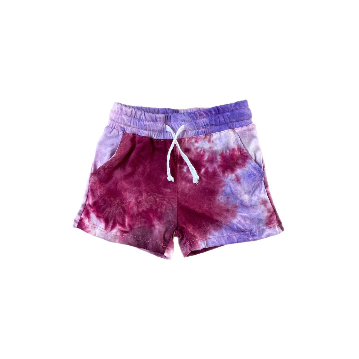Shorts- Purple Tie Dye - Posh Kiddos
