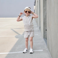 Summer Leisure Shorts- Sand - Posh Kiddos
